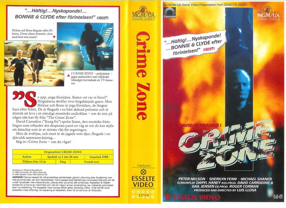 27174 CRIME ZONE (VHS)